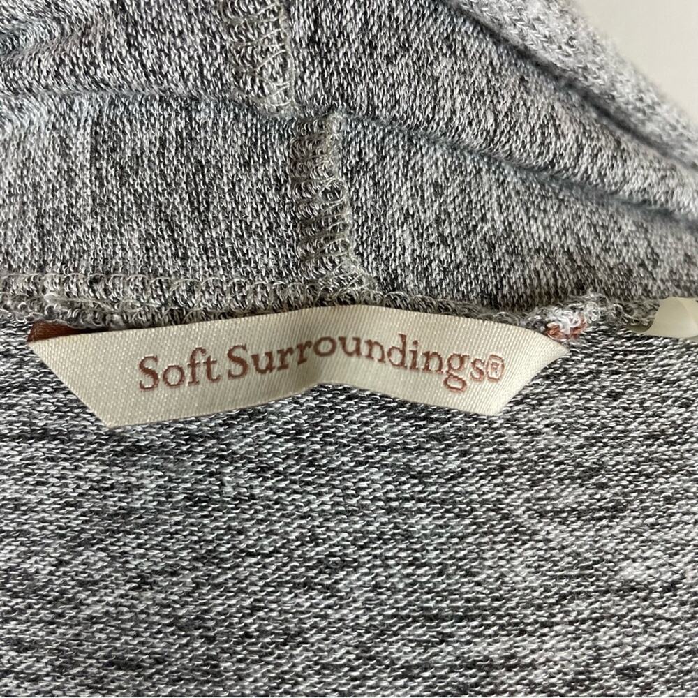 Soft Surroundings Gray Soft Long Open Front Cardi… - image 6